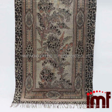 Leopard Print Carpet Raw Wool Prices Woollen Yarn Wholesale Stole